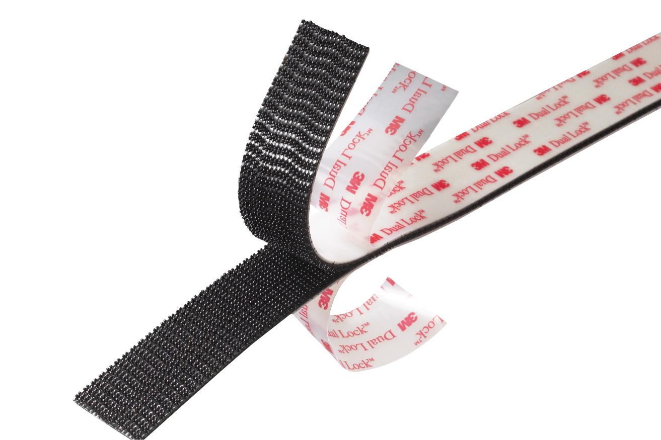 Nylon Detachable Fastener Hook Loop Tie Cord Strap Sticky Back Tape Black  10 Pcs 